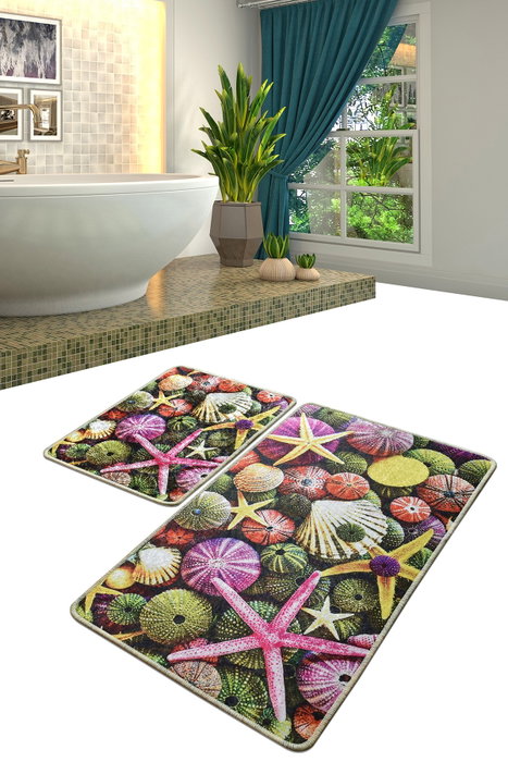 Mijölnir Juego de alfombras de baño Estrella Multicolor